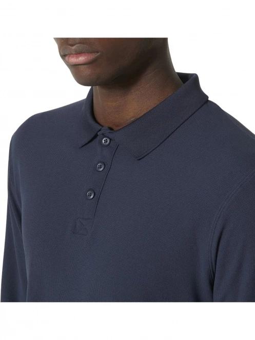 Helly Hansen Crewline Ls Polo férfi hosszú ujjú póló sötétkék színben 4