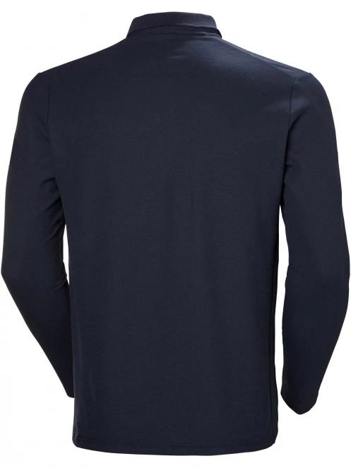 Helly Hansen Crewline Ls Polo férfi hosszú ujjú póló sötétkék színben 7
