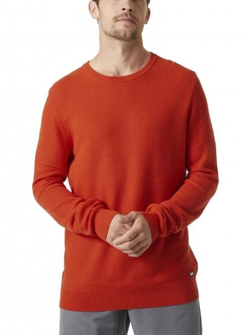 Helly Hansen Skagen Sweater férfi hosszú ujjú póló piros színben 2