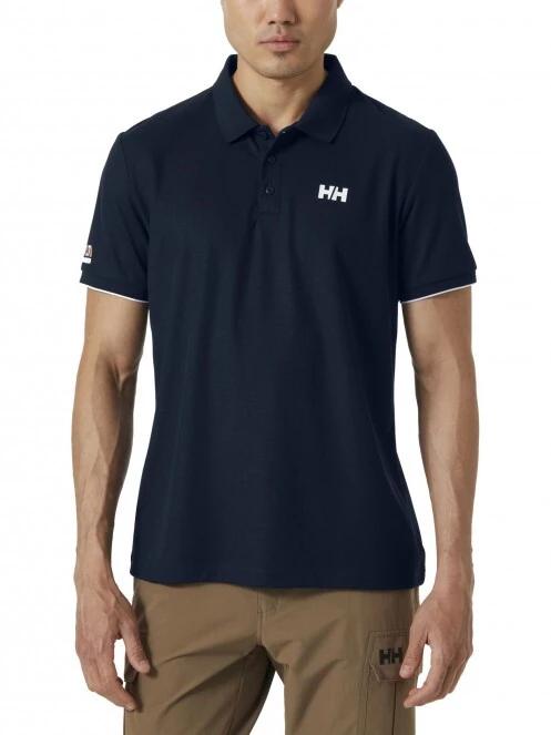 Helly Hansen Ocean Polo férfi galléros póló sötétkék színben 2