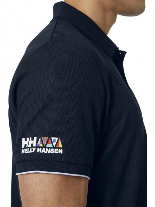 Helly Hansen Ocean Polo férfi galléros póló sötétkék színben 5