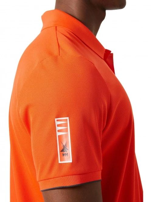 Helly Hansen Ocean Polo férfi galléros póló narancssárga színben 5
