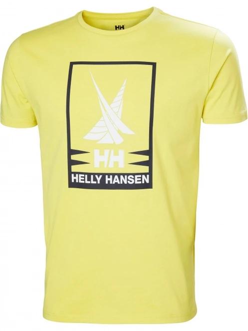 Helly Hansen Shoreline T-Shirt 2.0 férfi rövid ujjú póló sárga színben 6