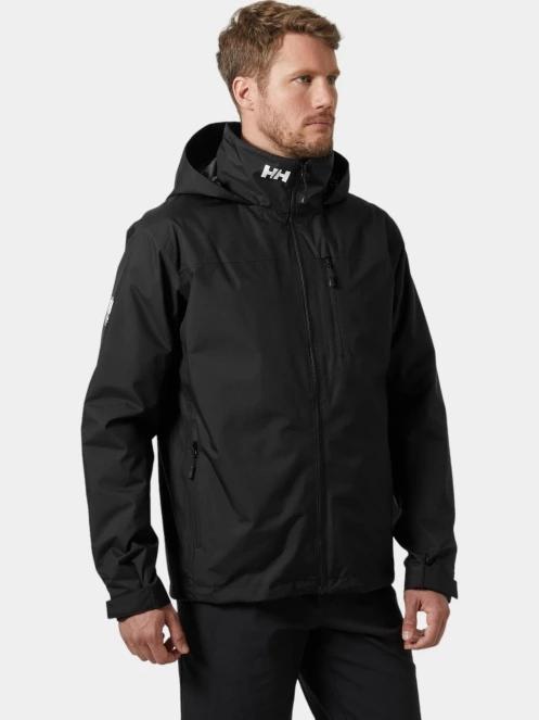 Helly Hansen Crew Hooded Midlayer Jacket 2 férfi vitorlás kabát fekete színben 2