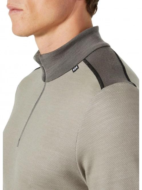 Helly Hansen Lifa Merino Midweight 1/2 Zip férfi aláöltöző felső szürke színben 4
