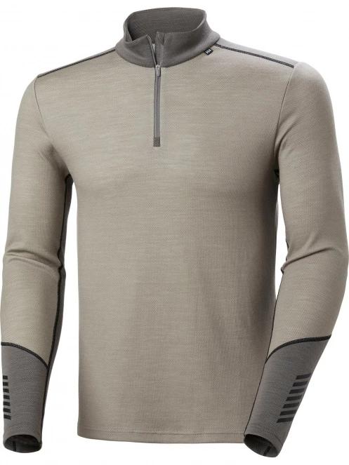 Helly Hansen Lifa Merino Midweight 1/2 Zip férfi aláöltöző felső szürke színben 6