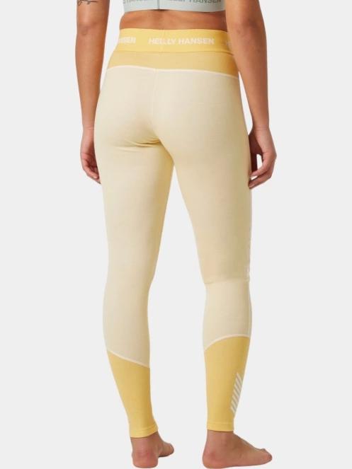 Helly Hansen W Lifa Merino Midweight Pant női aláöltöző nadrág sárga színben 3