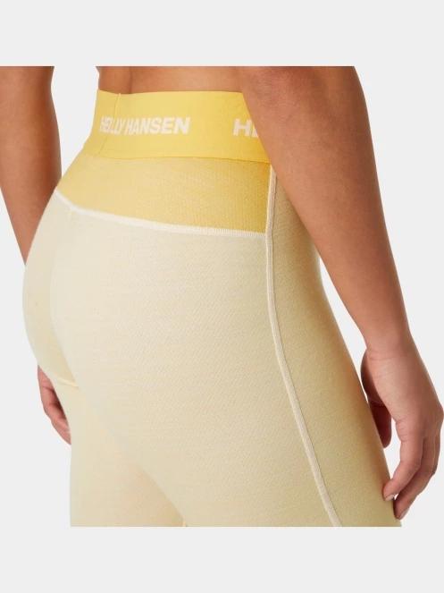 Helly Hansen W Lifa Merino Midweight Pant női aláöltöző nadrág sárga színben 4