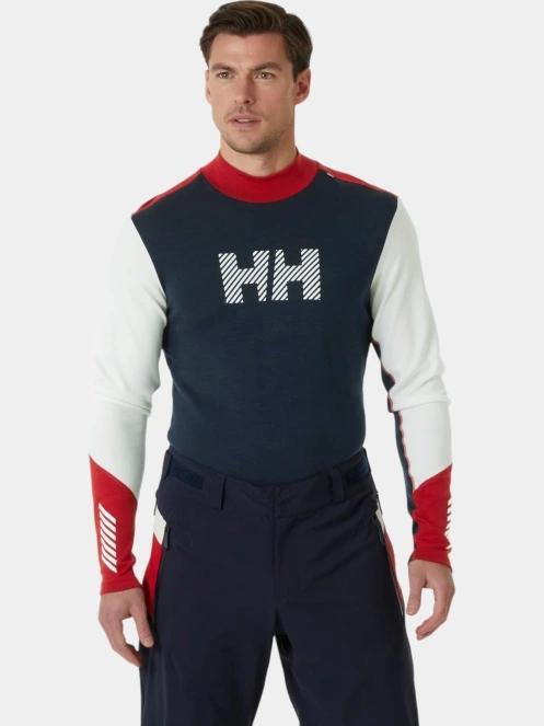 Helly Hansen Lifa Merino Midw Logo férfi aláöltöző felső fekete színben 4