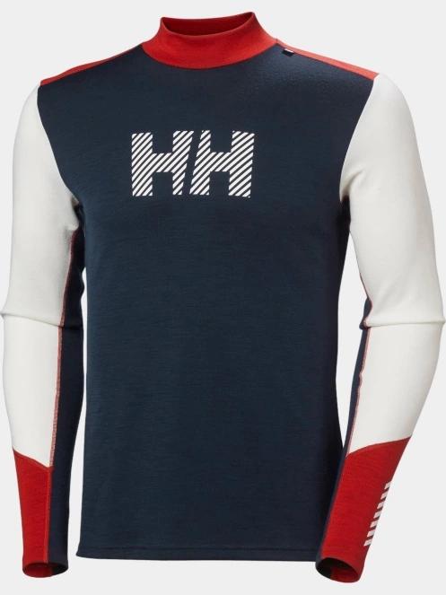Helly Hansen Lifa Merino Midw Logo férfi aláöltöző felső fekete színben 7
