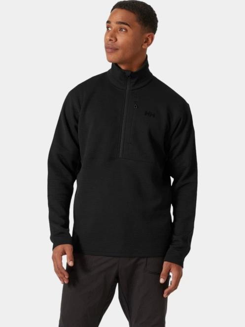 Helly Hansen Evolved Air 1/2 Zip Midlayer férfi polár pulóver fekete színben 2