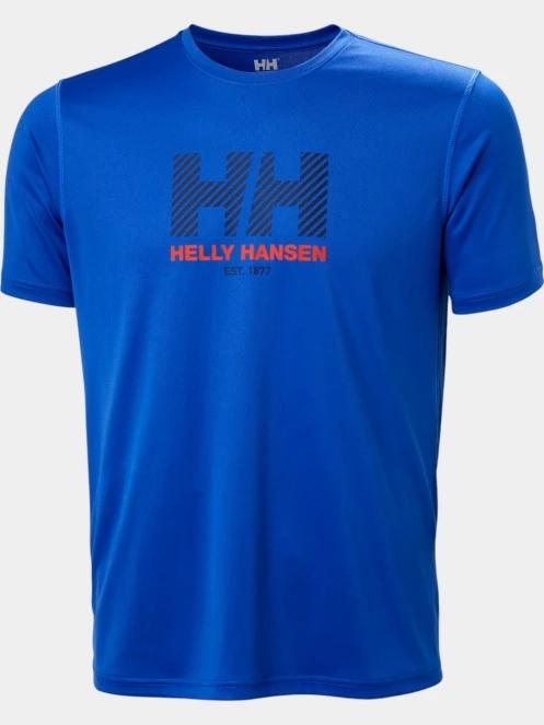Helly Hansen Hh Tech Graphic T-Shirt 2.0 férfi rövid ujjú póló kék színben 5
