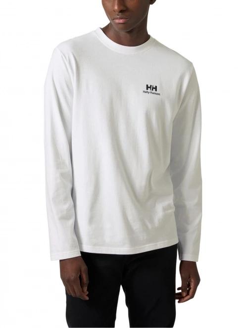 Helly Hansen Yu20 Ls T-Shirt férfi hosszú ujjú póló fehér színben 2