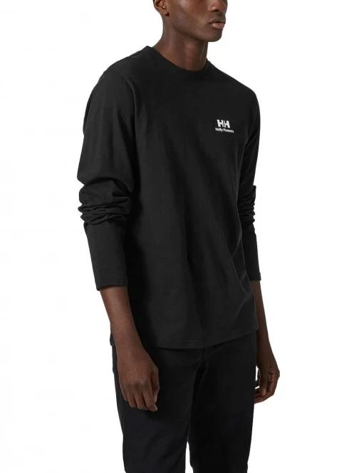 Helly Hansen Yu20 Ls T-Shirt férfi hosszú ujjú póló fekete színben 2