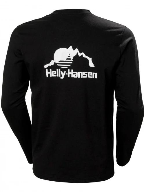 Helly Hansen Yu20 Ls T-Shirt férfi hosszú ujjú póló fekete színben 5
