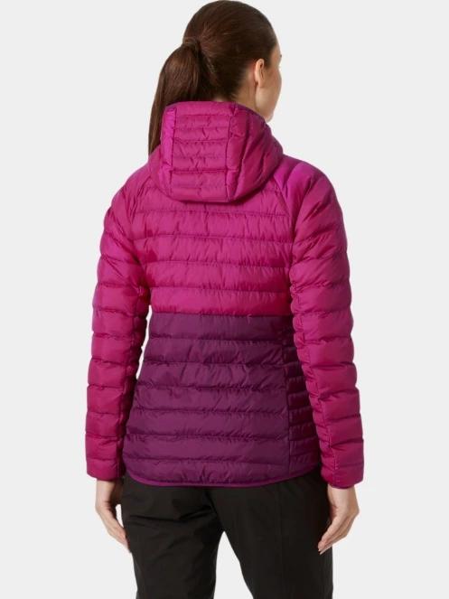 Helly Hansen W Banff Hooded Insulator női steppelt túrakabát magenta színben 3
