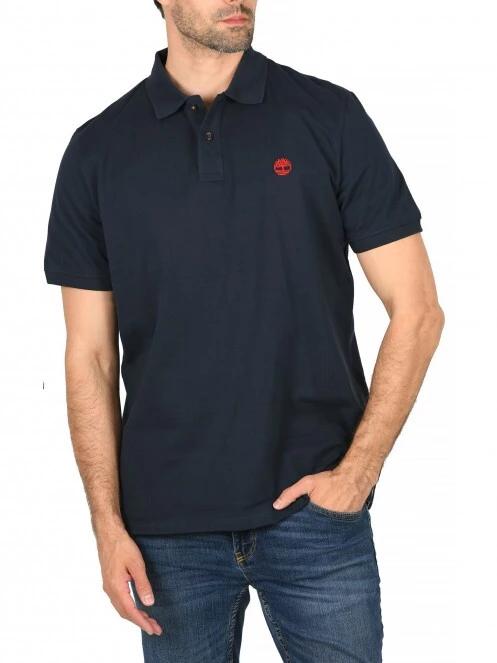 Timberland Basic Polo férfi galléros póló sötétkék színben 2