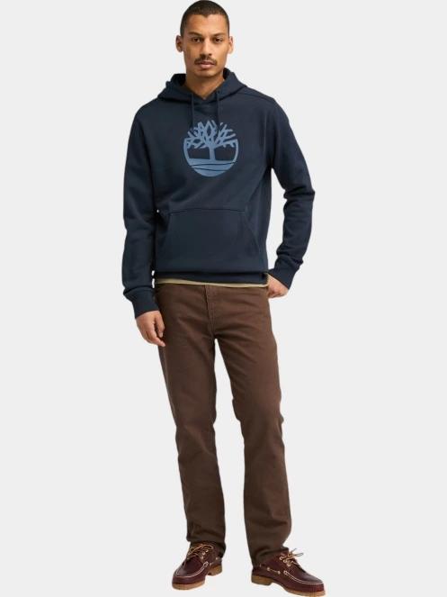 Timberland Tree Logo Hoodie férfi kapucnis pulóver sötétkék színben 4
