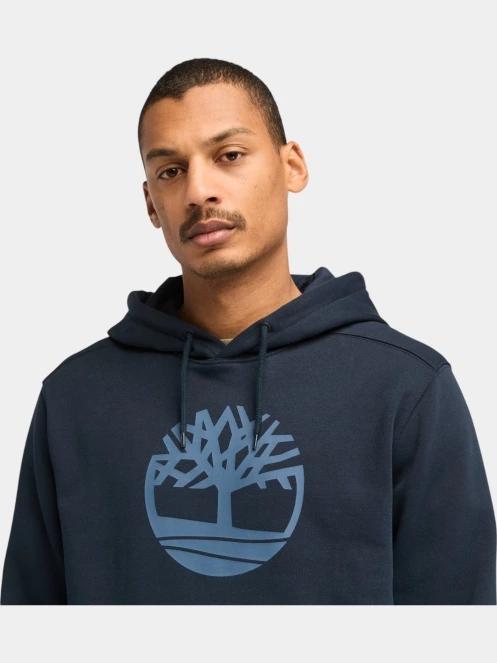 Timberland Tree Logo Hoodie férfi kapucnis pulóver sötétkék színben 5