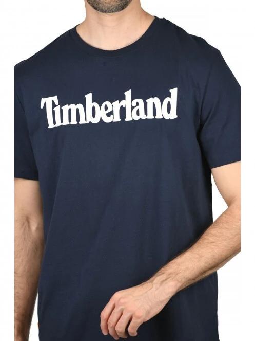 Timberland Kennebec Linear tee férfi rövid ujjú póló sötétkék színben 5