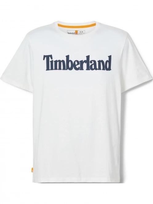 Timberland Kennebec River Ss Linear Logo Tee férfi rövid ujjú póló fehér színben 7