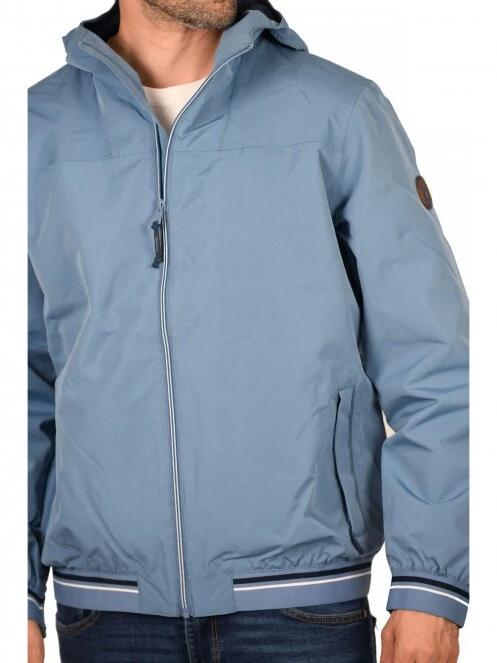 Timberland Hooded Bomber Jacket férfi széldzseki kék színben 5