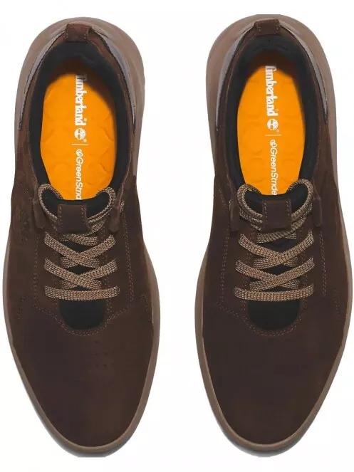 Timberland Bradstreet Ultra Sock Ox férfi utcai cipő barna színben 4