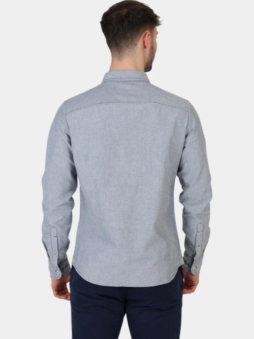 Timberland Oxford Shirt férfi hosszú ujjú ing sötétkék színben 4