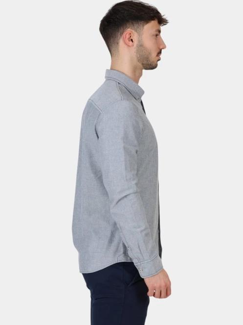 Timberland Oxford Shirt férfi hosszú ujjú ing sötétkék színben 5