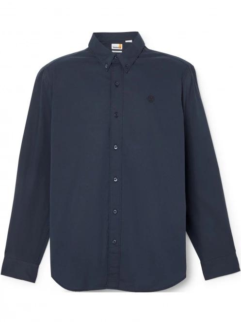Timberland Stretch Poplin Shirt férfi hosszú ujjú ing sötétkék színben 7