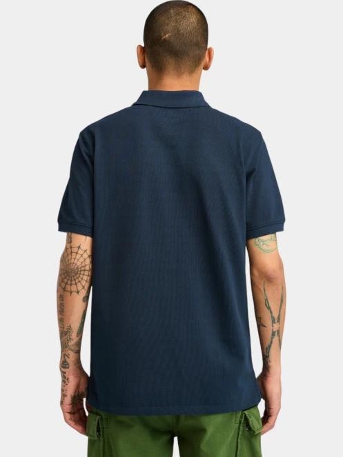 Timberland Pique Short Sleeve Polo férfi galléros póló sötétkék színben 3