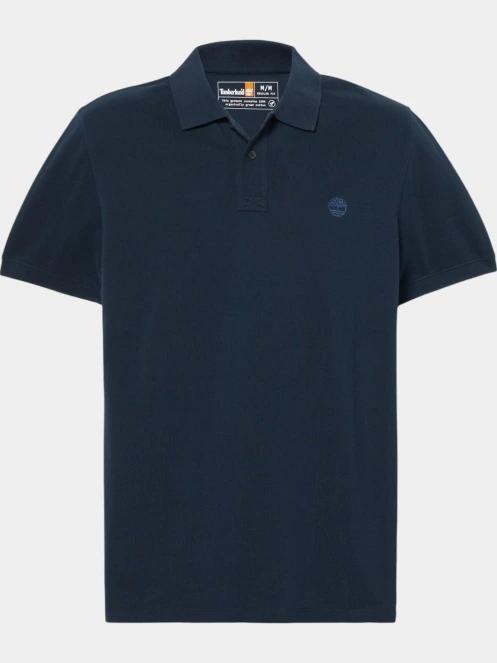 Timberland Pique Short Sleeve Polo férfi galléros póló sötétkék színben 6