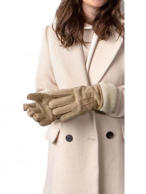 Barts Yokam Gloves női kesztyű barna színben 2