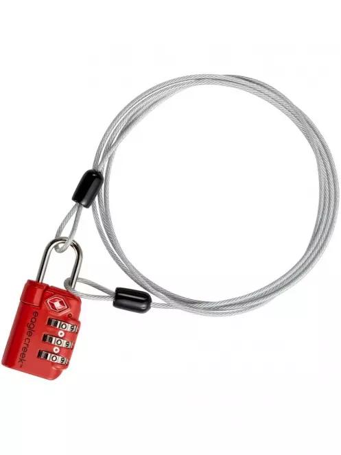 Eagle Creek 3-DIAL TS Lock&Cable tsa zár szürke színben 2