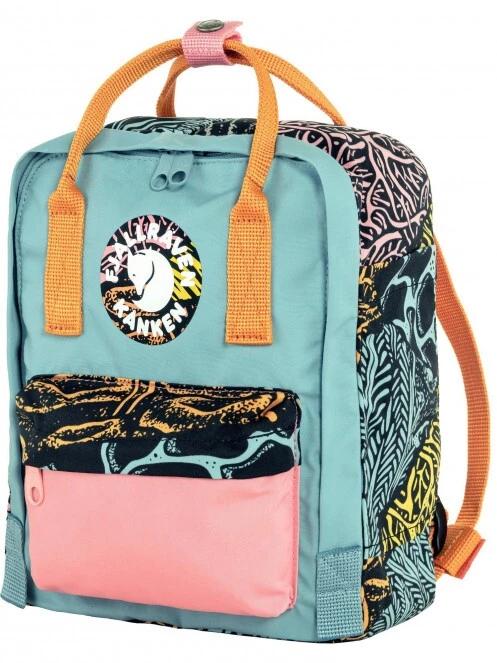 Fjallraven Kanken Art Mini hátizsák kék színben 3