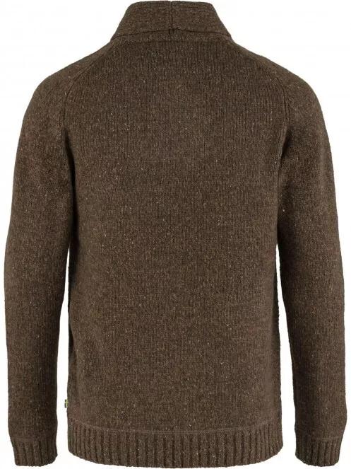 Fjallraven Lada Sweater M férfi kötött pulóver barna színben 3