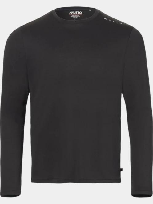Musto M Evo Crew Sunblock Ls Tee férfi hosszú ujjú sport póló fekete színben 2