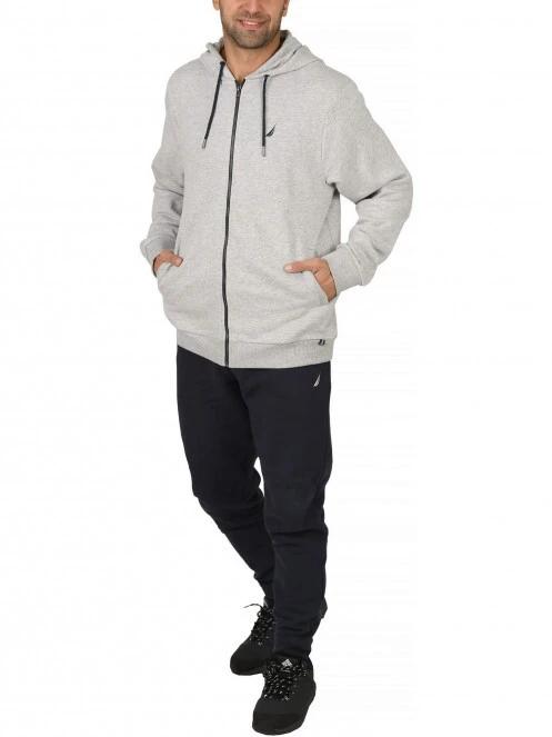 Nautica Helder FZ Hoody férfi kapucnis pulóver szürke színben 5