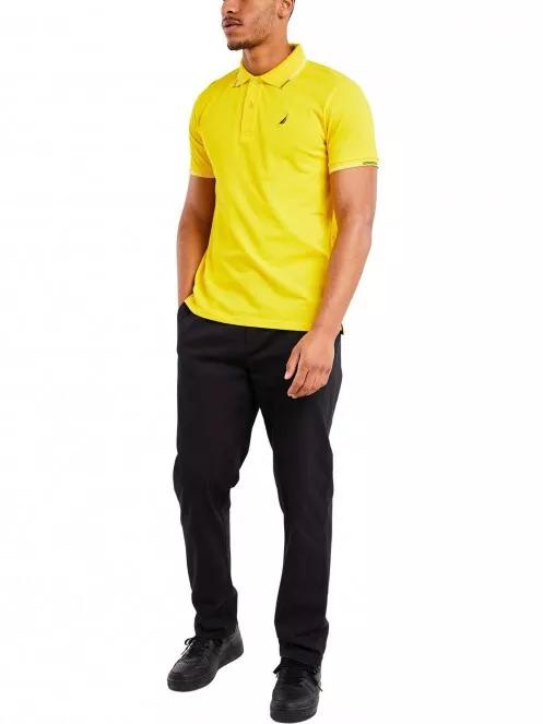 Nautica Locke Polo Shirt férfi galléros póló sárga színben 4