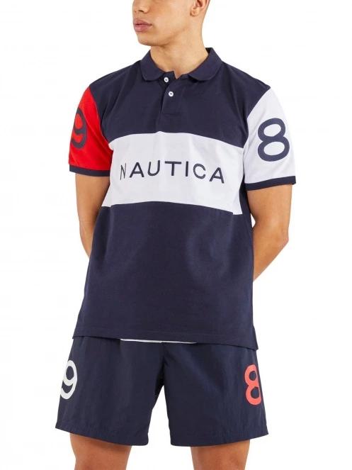 Nautica Seb Polo Shirt férfi rövid ujjú póló sötétkék színben 2
