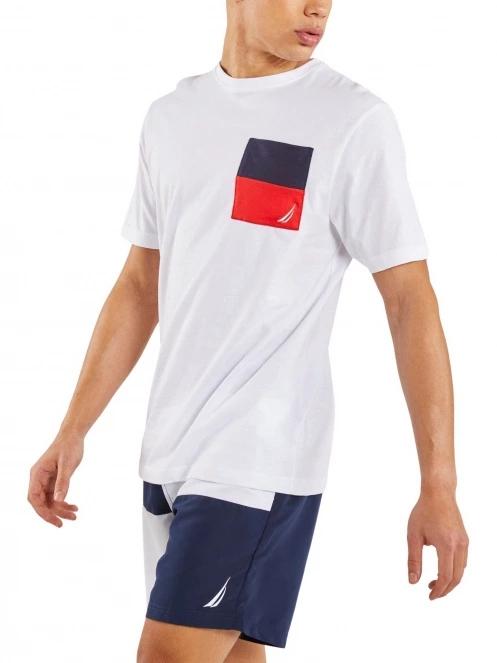 Nautica Edwin T-Shirt férfi rövid ujjú póló fehér színben 4
