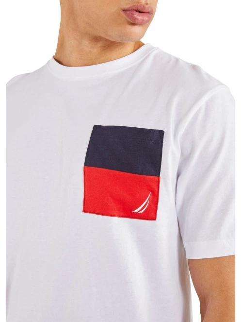 Nautica Edwin T-Shirt férfi rövid ujjú póló fehér színben 5