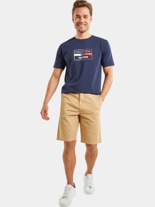 Nautica Sage Chino Short férfi rövidnadrág barna színben 4