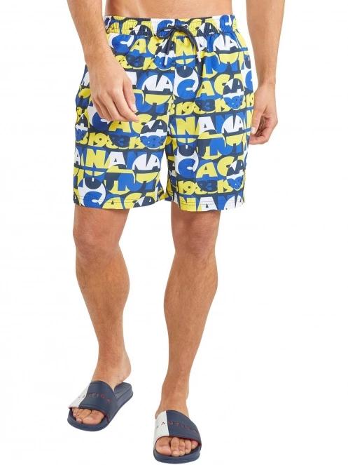 Nautica Omari 6” Swim Short férfi beach short sárga színben 2