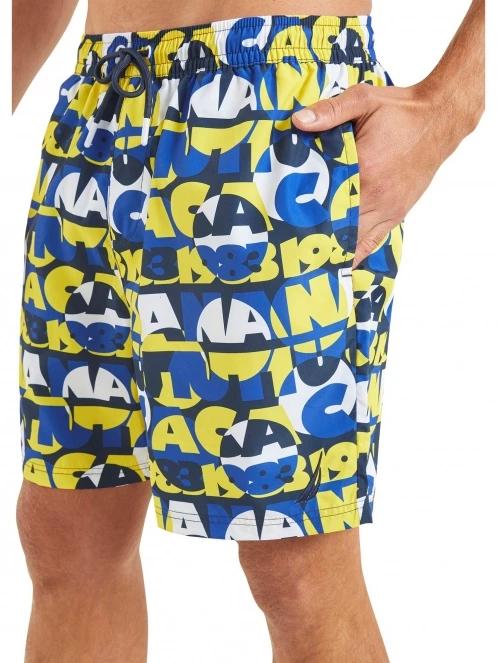 Nautica Omari 6” Swim Short férfi beach short sárga színben 5