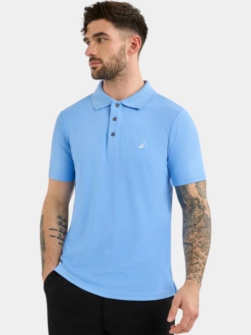 Nautica Barrett Slim Fit Polo Shirt férfi galléros póló kék színben 2