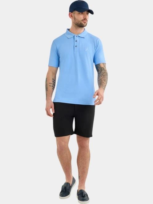 Nautica Barrett Slim Fit Polo Shirt férfi galléros póló kék színben 4