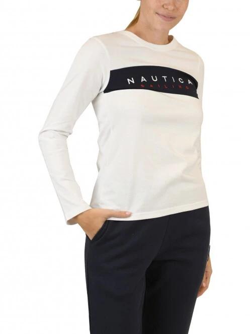 Nautica Lula LS T-Shirt női hosszú ujjú póló fehér színben 2