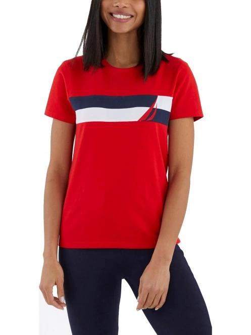 Nautica Alerie T-Shirt női rövid ujjú póló piros színben 2