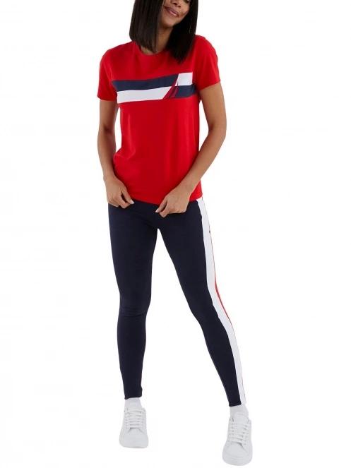 Nautica Alerie T-Shirt női rövid ujjú póló piros színben 4